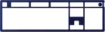 HyperX Alloy Rise Top Plate Navy Blue