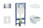 Geberit Duofix paigaldusmooduli komplekt, Alpha WC pehme sulguv kaanega ja Sigma30 loputusnupuga, kroomitud SANI11CD1105