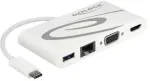 "USB Type-C&trade; 3.1 dokkimisjaam HDMI 4K 30 Hz + VGA + LAN + USB PD"