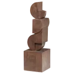 Dekoratiivne skulptuur &bdquo;Draxa&ldquo;, 62 x 18 x 18 cm, puit, pruun