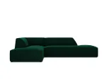 Velvet Modular Left Corner Sofa, "Siena", 4 Seats, 273x180x69 Made in Europe