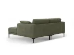 Right Corner Sofa, "Lazio", 2 Seats, 205x174x86 Made in Europe