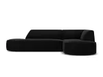 Velvet Modular Right Corner Sofa, "Siena", 4 Seats, 273x180x69 Made in Europe