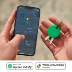 Chipolo POP &ndash; Bluetooth Tracker with Replaceable Battery for iOS & Android, Green