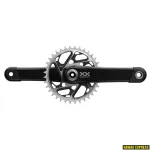 &Scaron;vaistiklis SRAM SRAM Crankset XXSL Eagle Q174 CL55 DUB MTB Wide 165mm Black 34t T-Type (BB and BB DUB spacers are not included)