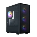 Zalman S6, ATX Mid Tower PC Case, 3 x 140mm FRGB Fans, 1 x 120mm FRGB Fans, Black