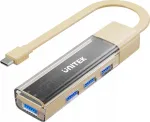 &bdquo;Unitek&ldquo; USB-jaotur &ndash; kahesuunaline USB-C/USB-A 5 Gbps, 4 USB-A-liidest, kreemikas v&auml;rv