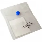Kaust-&uuml;mbrik Titanium, A6, 115&times;155, vertikaalne, klambriga, l&auml;bipaistev