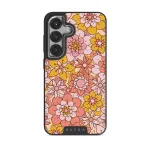 Garden Brunch - Floral Samsung Galaxy S25 Case, Elite Dark (Magnetic) / Silver