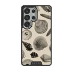 Shell Mosaic - Samsung Galaxy S25 Ultra Case, Elite Dark (Magnetic) / Silver