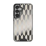 Etiquette - Samsung Galaxy S25 Case, Elite Mirror Dark (Magnetic) / Silver