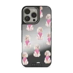Poodle - iPhone 16 Pro Case, Elite Mirror Dark (MagSafe) / Silver