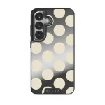 Spot On - Samsung Galaxy S25 Case, Elite Mirror Dark (Magnetic) / Silver