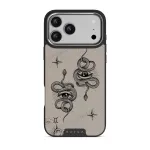 Gemini - iPhone 17 Pro Max Case, Elite Dark (MagSafe) / Silver / Nude