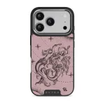Virgo - iPhone 17 Pro Case, Elite Dark (MagSafe) / Silver / Pink