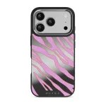 Spicy - iPhone 17 Pro Case, Elite Mirror Dark (MagSafe) / Silver