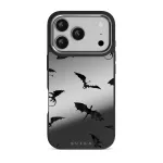 Draco - iPhone 17 Pro Case, Elite Mirror Dark (MagSafe) / Silver