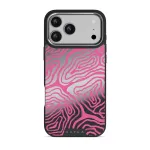 Pink Shores - iPhone 17 Pro Max Case, Elite Mirror Dark (MagSafe) / Silver