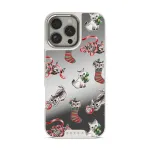 Merry Kitty - iPhone 16 Pro Case, Elite Mirror Light (MagSafe) / Silver