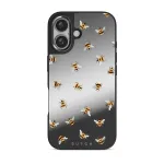 Honeycomb - iPhone 16 Case, Elite Mirror Dark (MagSafe) / Gunmetal