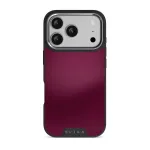 Dark Cherry - iPhone 17 Pro Case, Elite Dark (MagSafe) / Silver