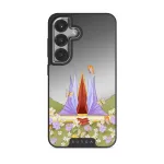 Sunrise - Samsung Galaxy S25 Case, Elite Mirror Dark (Magnetic) / Silver