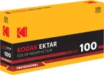 Fotofilm &ndash; Kodak Ektar 100 120 film, 5 rulliga pakend