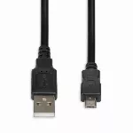iBox IKU2M18 USB-kaabel 1,8 m USB 2.0 USB A Micro-USB B Must