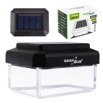 GreenBlue GB125 WW p&auml;ikeseenergial t&ouml;&ouml;tav LED-valgusti aiapostile, 5 lm, 3200 K, 60 &times; 40 mm