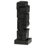 Dekoratiivne skulptuur &bdquo;Isan&ldquo;, 53 x 18 x 18 cm, puit, must
