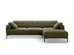 Right Velvet Sofa, "Lazio", 3 Seats, 291x174x86 Made in Europe