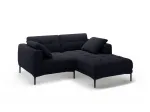 Right Velvet Sofa, "Lazio", 2 Seats, 205x174x86 Made in Europe