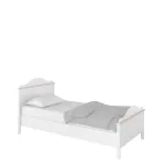 Voodi LUNA LN8BR, valge/roosa