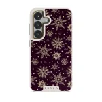 Sleeping Beauty - Snowflakes Samsung Galaxy S25 Plus Case, Elite Light (Magnetic) / Gold