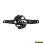 &Scaron;vaistiklis SRAM SRAM Crankset X0 Eagle V2 Q174 CL55 DUB MTB Wide 170mm Black 2-guards 32t T-Type (BB and BB DUB spacers are not included)