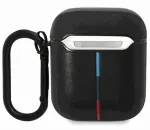 Leather Curved Line AirPods 1/2 cover black