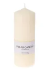 Pillar candle cream 20x7x7cm
