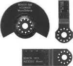 Bosch tile base set, 3-part, saw blade set