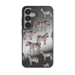 Wild Spirit - Samsung Galaxy S25 Case, Elite Mirror Dark (Magnetic) / Silver