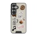 Oat Milk Please - Samsung Galaxy S25 Case, Elite Dark (Magnetic) / Silver