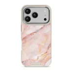 Morning Sunshine - Pastel Marble iPhone 17 Pro Case, Elite Light (MagSafe) / Silver