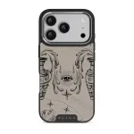 Aquarius - iPhone 17 Pro Case, Elite Dark (MagSafe) / Silver / Nude