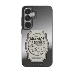 Moonlit Lovers - Samsung Galaxy S25 Case, Elite Mirror Dark (Magnetic) / Silver