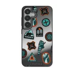 Basecamp - Samsung Galaxy S25 Plus Case, Elite Mirror Dark (Magnetic) / Silver