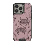 Cancer - iPhone 16 Pro Max Case, Elite Dark (MagSafe) / Silver / Pink