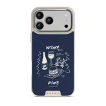 Wine & Dine - iPhone 17 Pro Max Case, Elite Light (MagSafe) / Silver