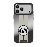 Classic Racing - iPhone 17 Pro Max Case, Elite Mirror Dark (MagSafe) / Silver