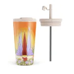 Sunrise - Travel Mug, 500 ml / Flap & Straw Set