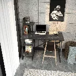 &Otilde;ppelaud, Hanah Home, must, 120 x 120 x 60, cm