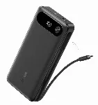 V&auml;line aku Anker Power Bank (20K, 87W, Built-In USB-C Cable, 20000MAH) Black